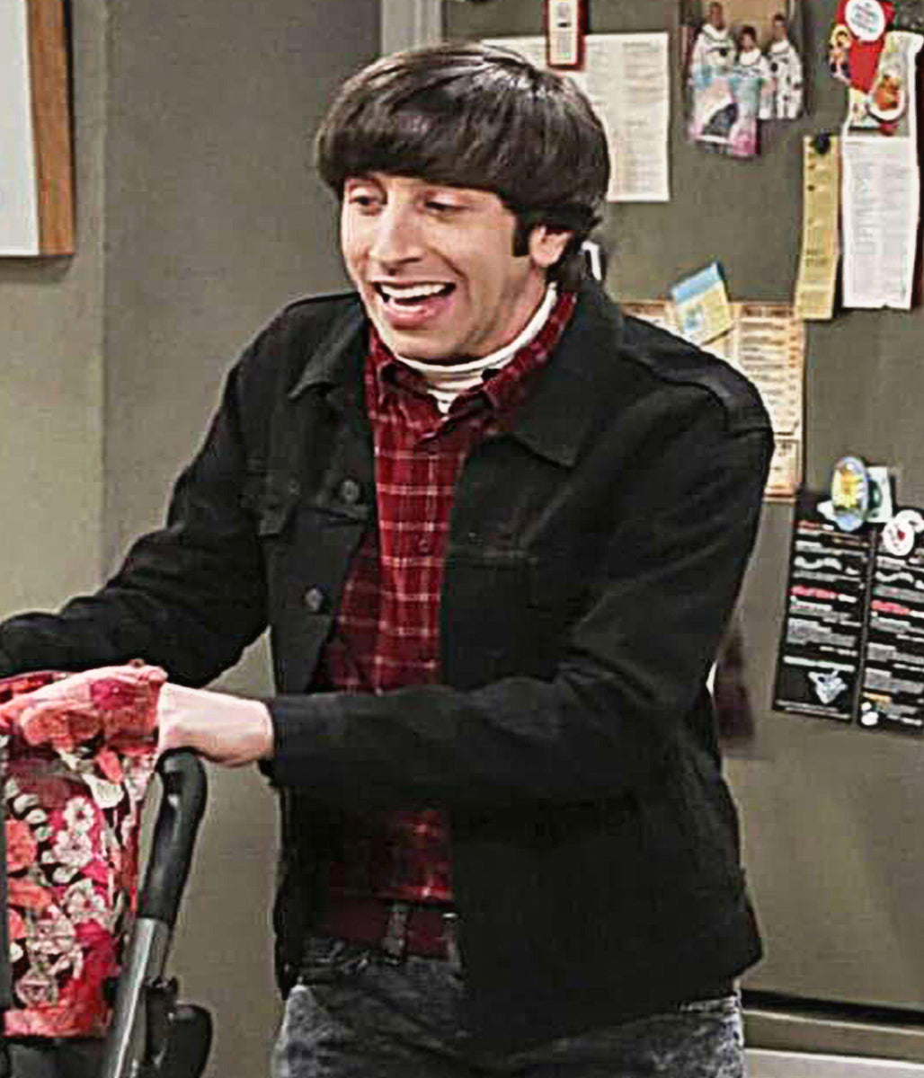 Howard Wolowitz Big Bang Theory S10 Black Denim Jacket