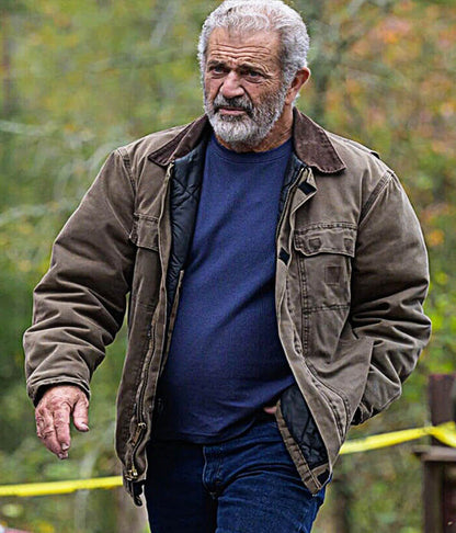 Hunting Season S1 Mel Gibson Brown Cotton Jacket
