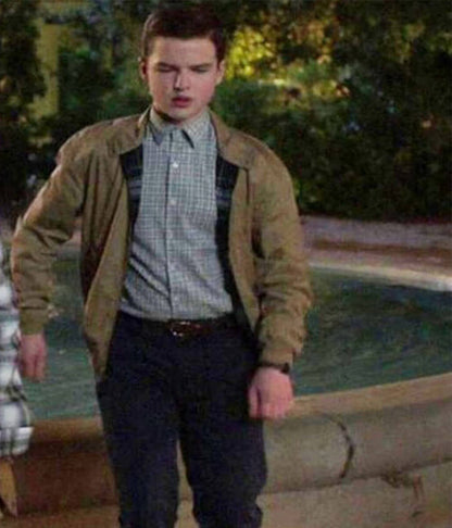 Iain Armitage Young Sheldon S06 Brown Cotton Jacket
