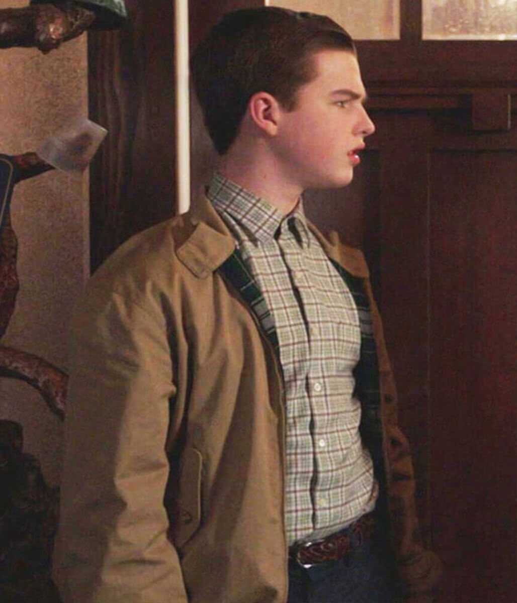 Iain Armitage Young Sheldon S06 Brown Cotton Jacket