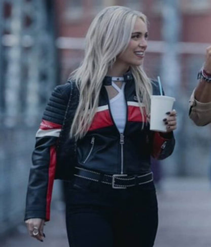 Idolos 2026 Desiree Popper Biker Leather Jacket