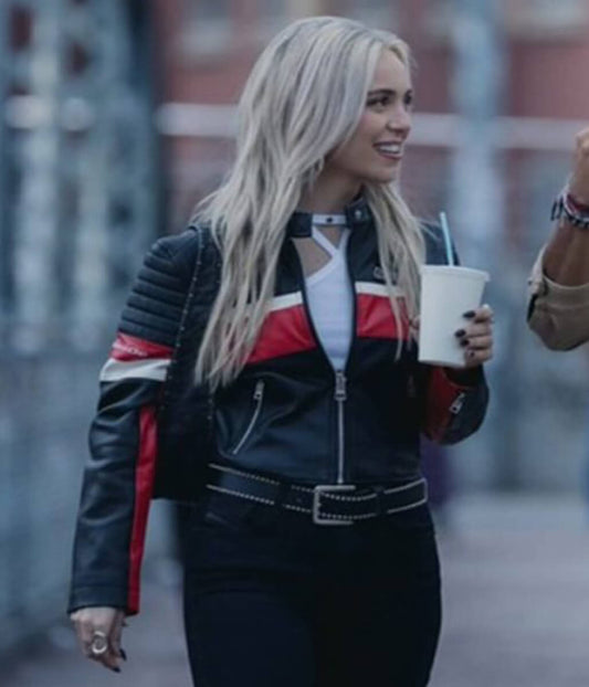 Idolos 2026 Desiree Popper Biker Leather Jacket
