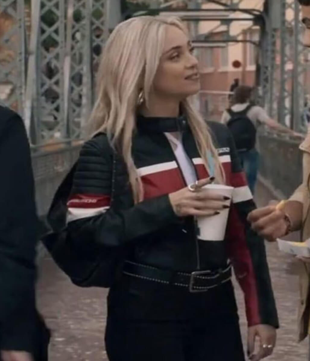Idolos 2026 Desiree Popper Biker Leather Jacket