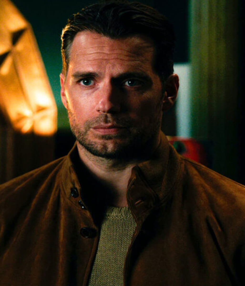 In the Grey 2026 Henry Cavill Brown Suede Jacket