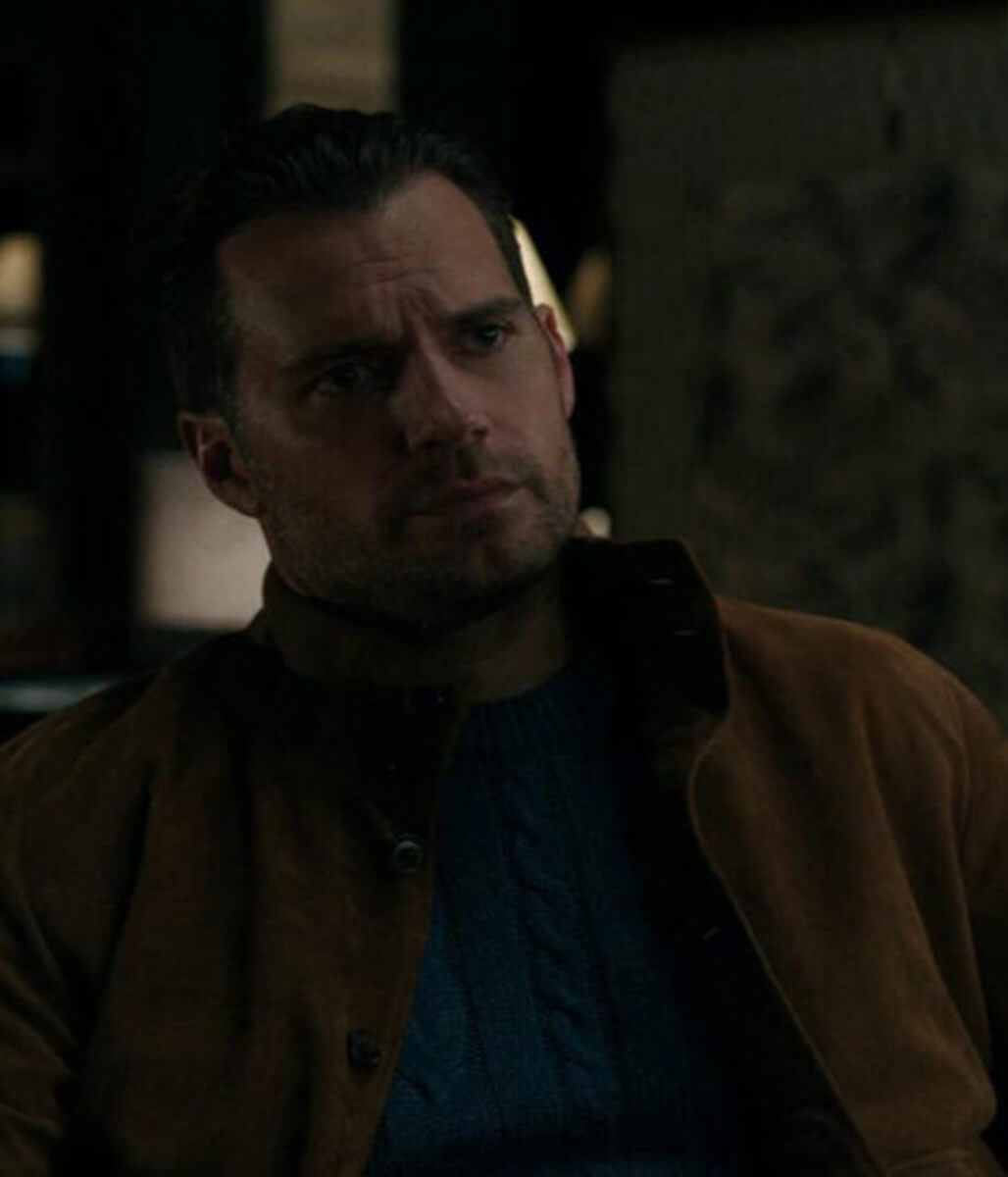 In the Grey 2026 Henry Cavill Brown Suede Jacket
