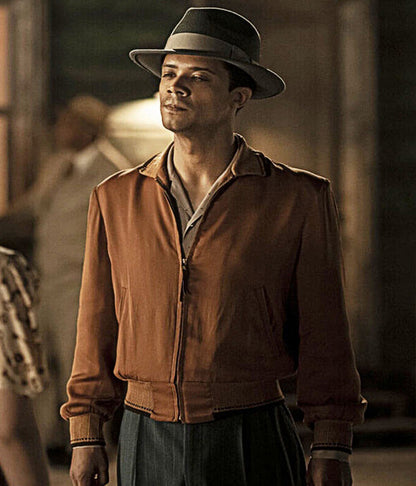 Interview With The Vampire S1 Jacob Anderson Brown Bomber Jacket