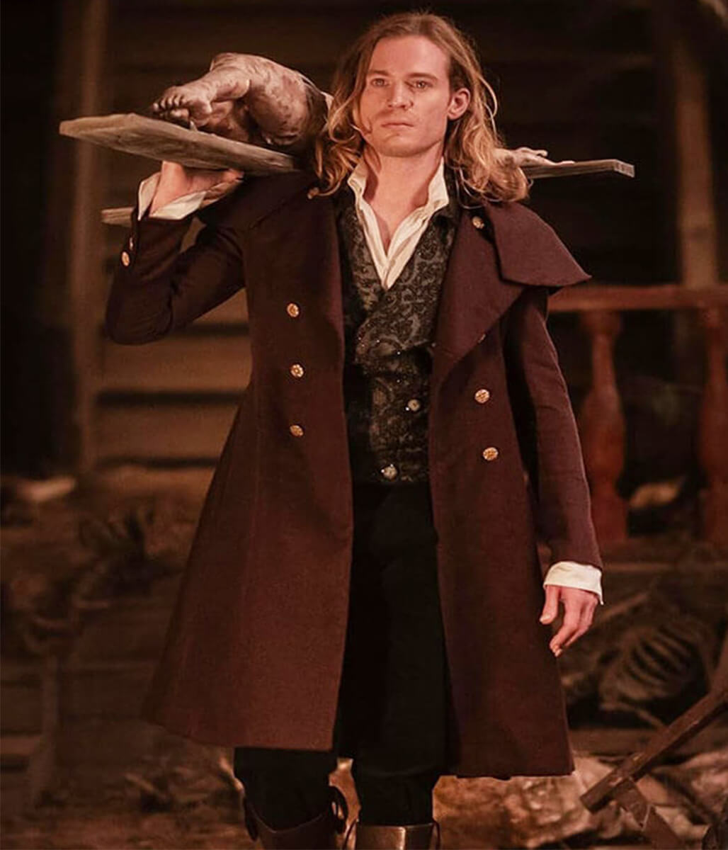 Interview With The Vampire S2 Sam Reid Red Wool Coat