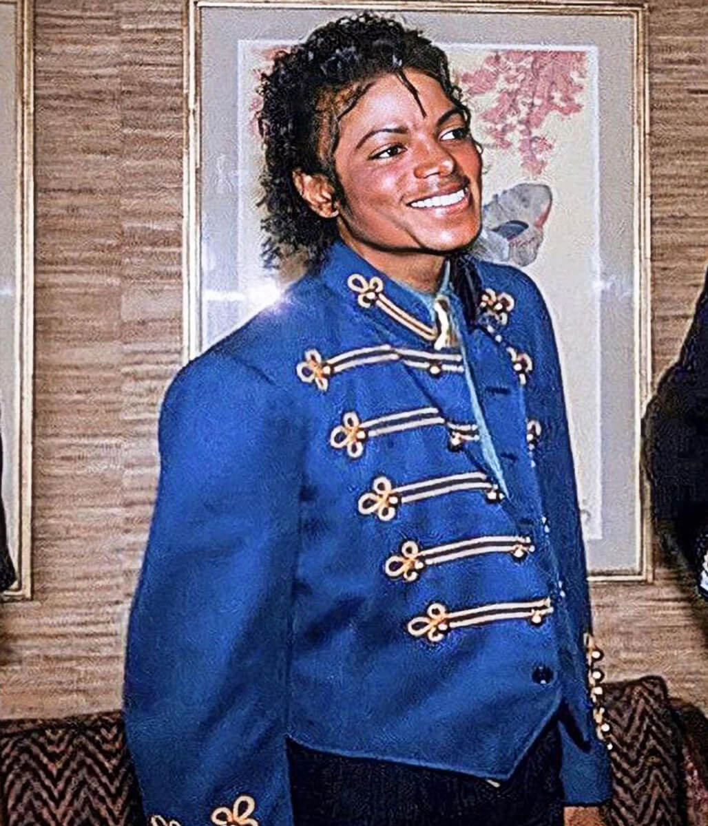 Jaafar Jackson Michael 2026 Blue Cotton Jacket