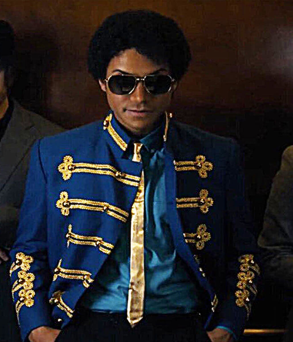 Jaafar Jackson Michael 2026 Blue Cotton Jacket
