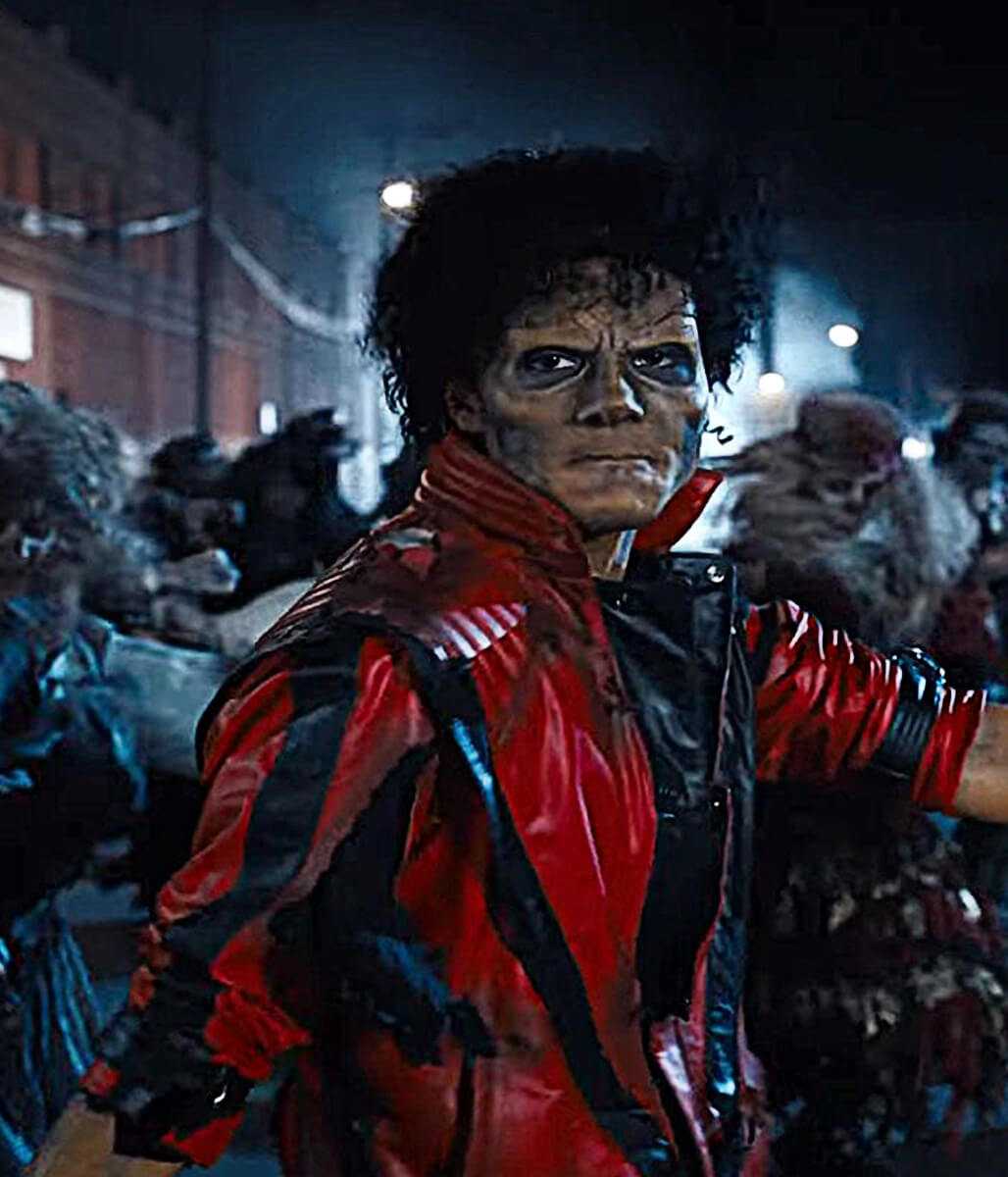 Jaafar Jackson Michael 2026 Red Leather Jacket
