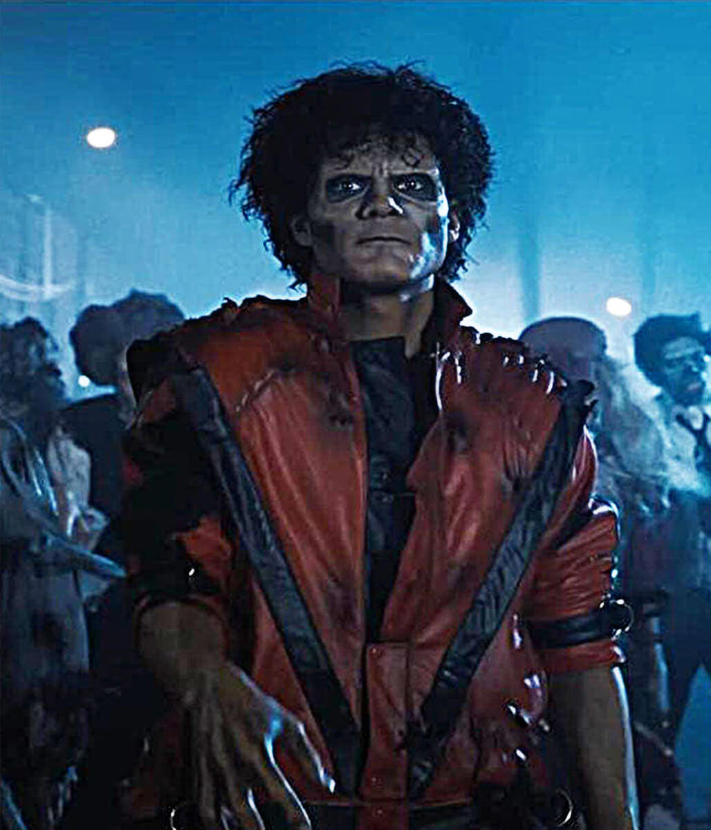 Jaafar Jackson Michael 2026 Red Leather Jacket