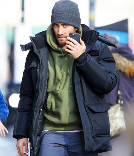 Jake Gyllenhaal Blue Cotton Jacket