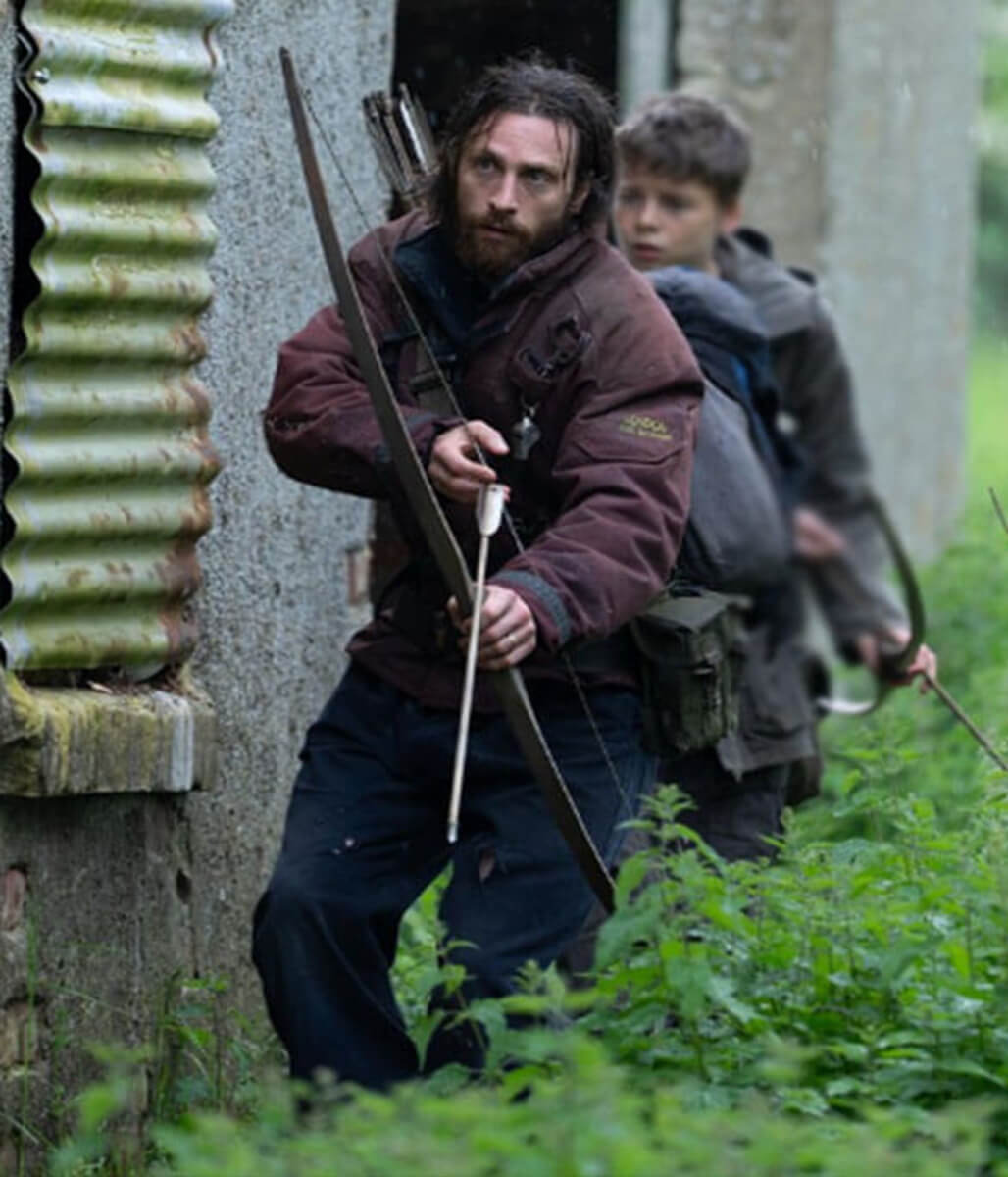 Jamie 28 Years Later 2025 Aaron Taylor Maroon Cotton Jacket