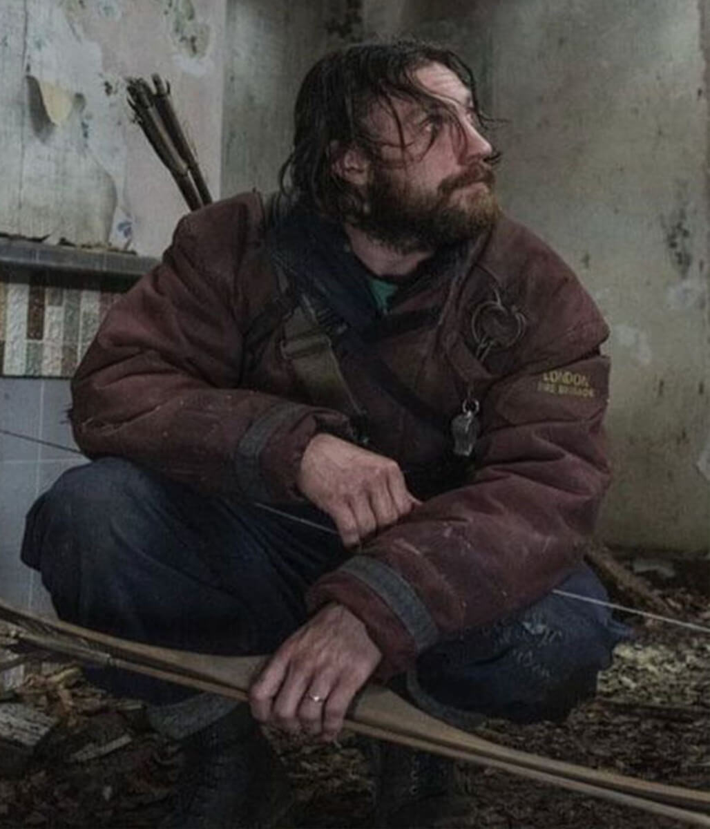 Jamie 28 Years Later 2025 Aaron Taylor Maroon Cotton Jacket