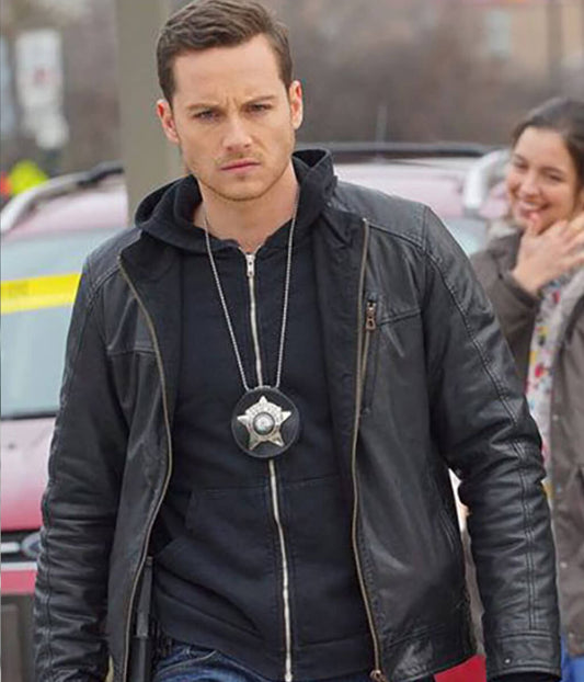 Jay Halstead Chicago P.D Black Leather Jacket