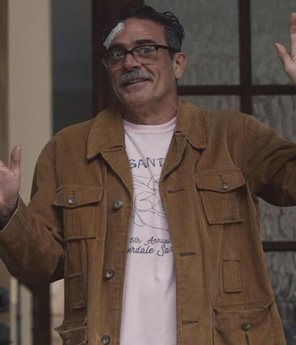 Jeffrey Dean Morgan Neighborhood Watch 2025 Corduroy Coat