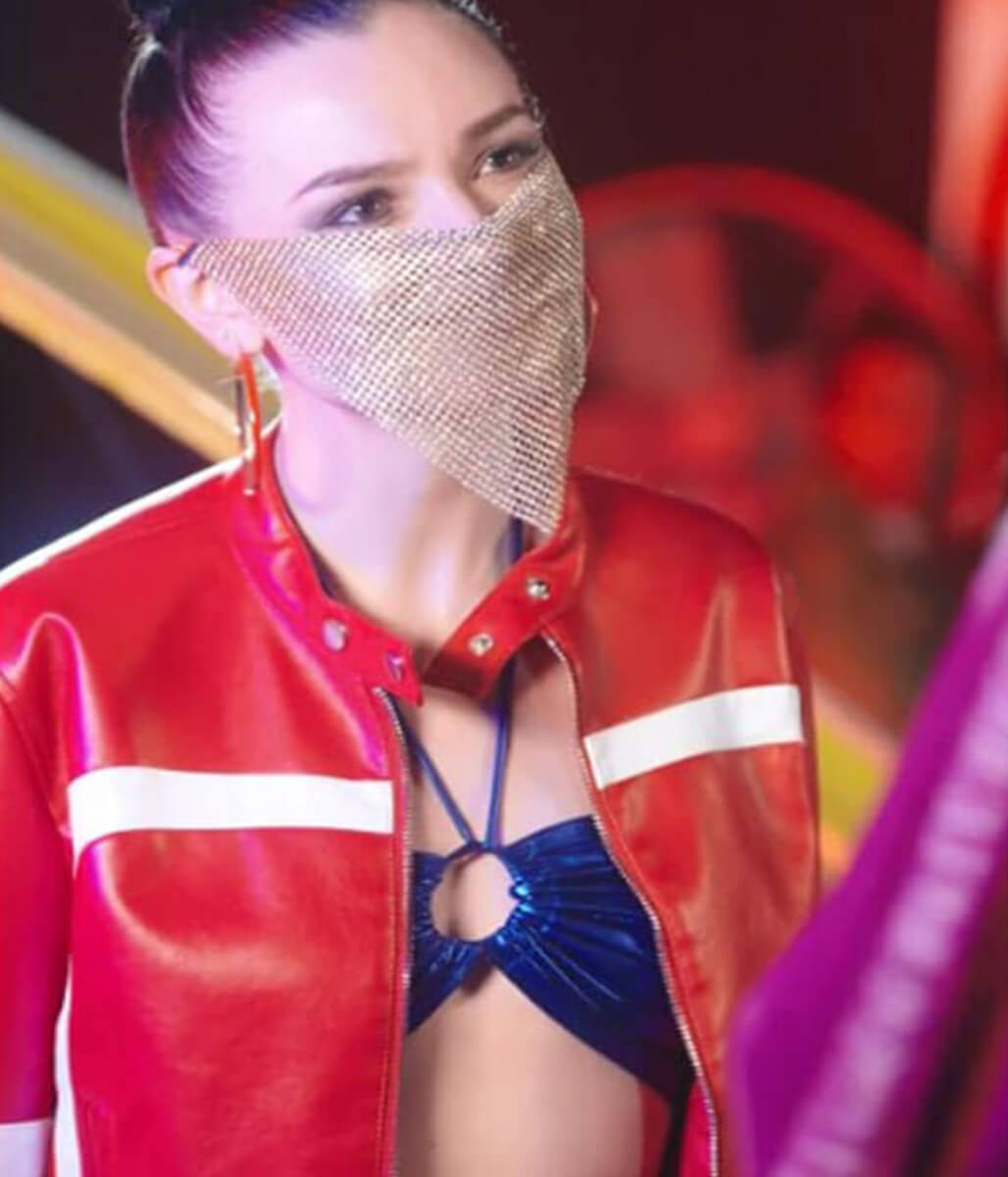 Jenna Gilmer Fuel to Our Fire 2025 Cropped Leather Jacket