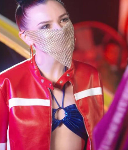 Jenna Gilmer Fuel to Our Fire 2025 Cropped Leather Jacket