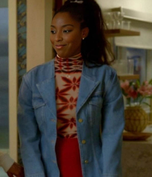Jessica Williams Shrinking S02 Blue Denim jacket