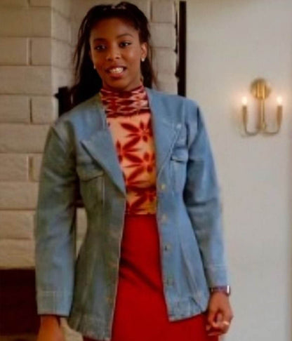 Jessica Williams Shrinking S02 Blue Denim jacket