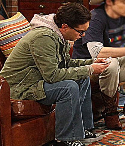 Johnny Galecki Big Bang Theory S01 Green Cotton Jacket