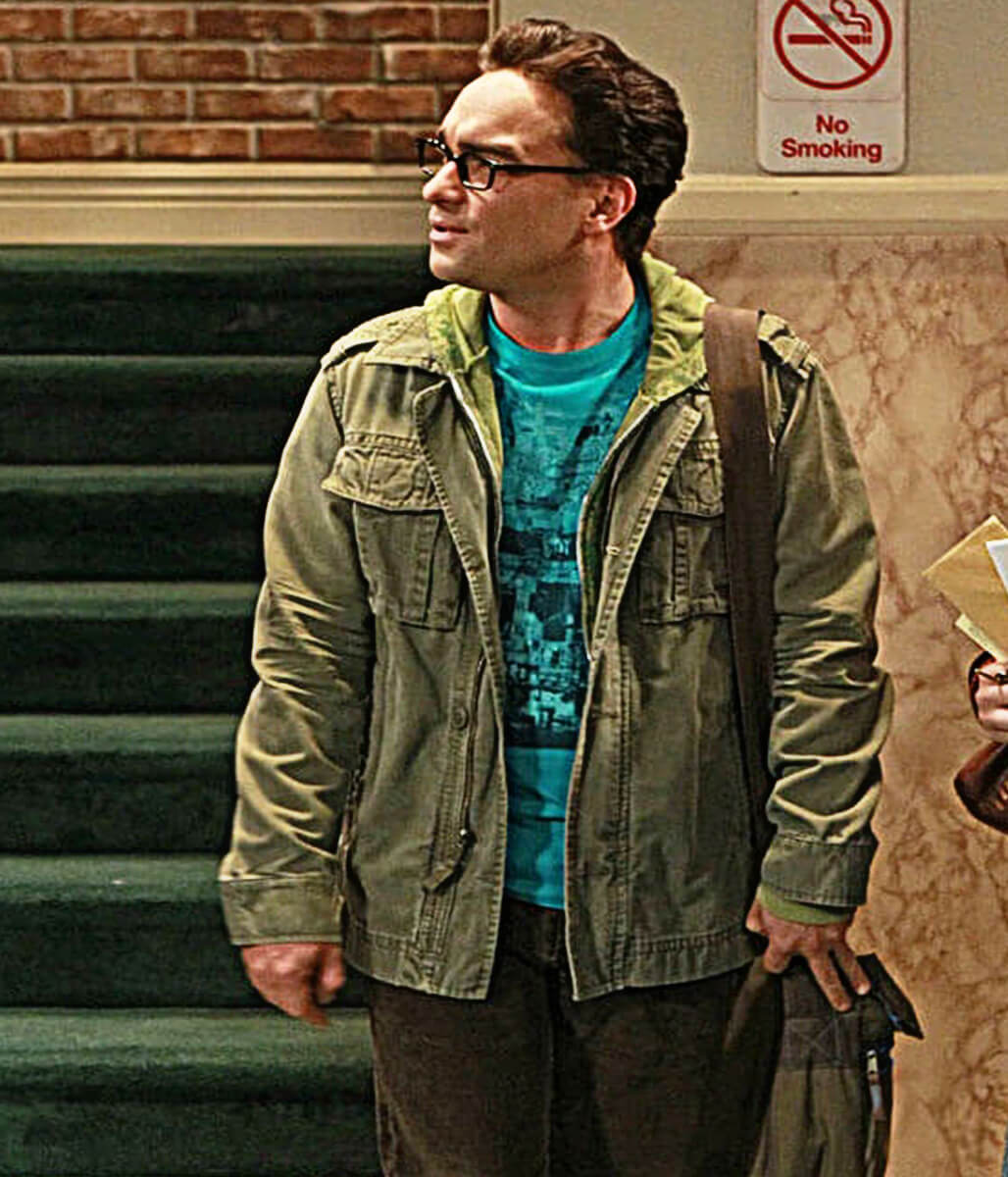 Johnny Galecki Big Bang Theory S01 Green Cotton Jacket