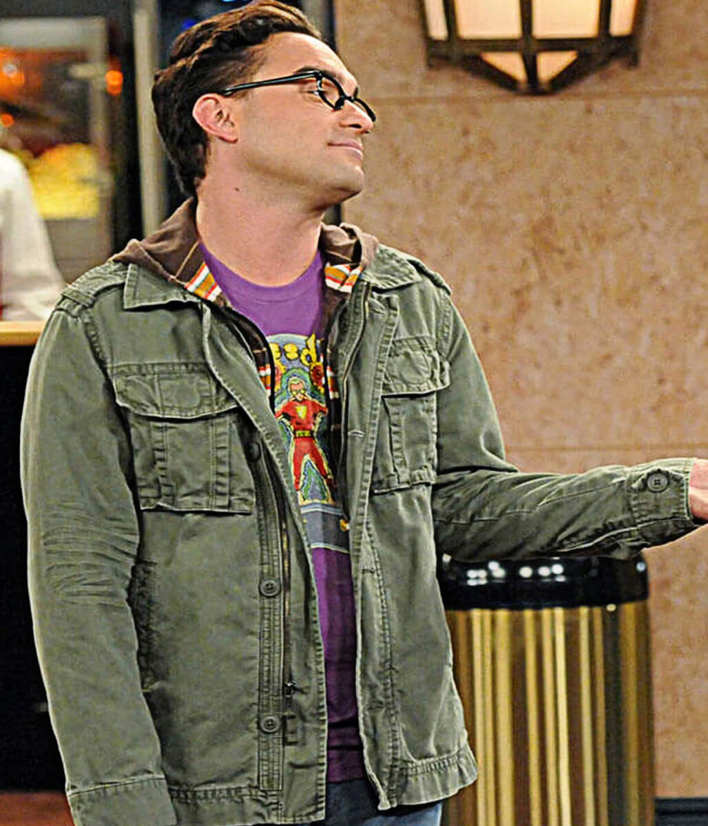 Johnny Galecki Big Bang Theory S01 Green Cotton Jacket