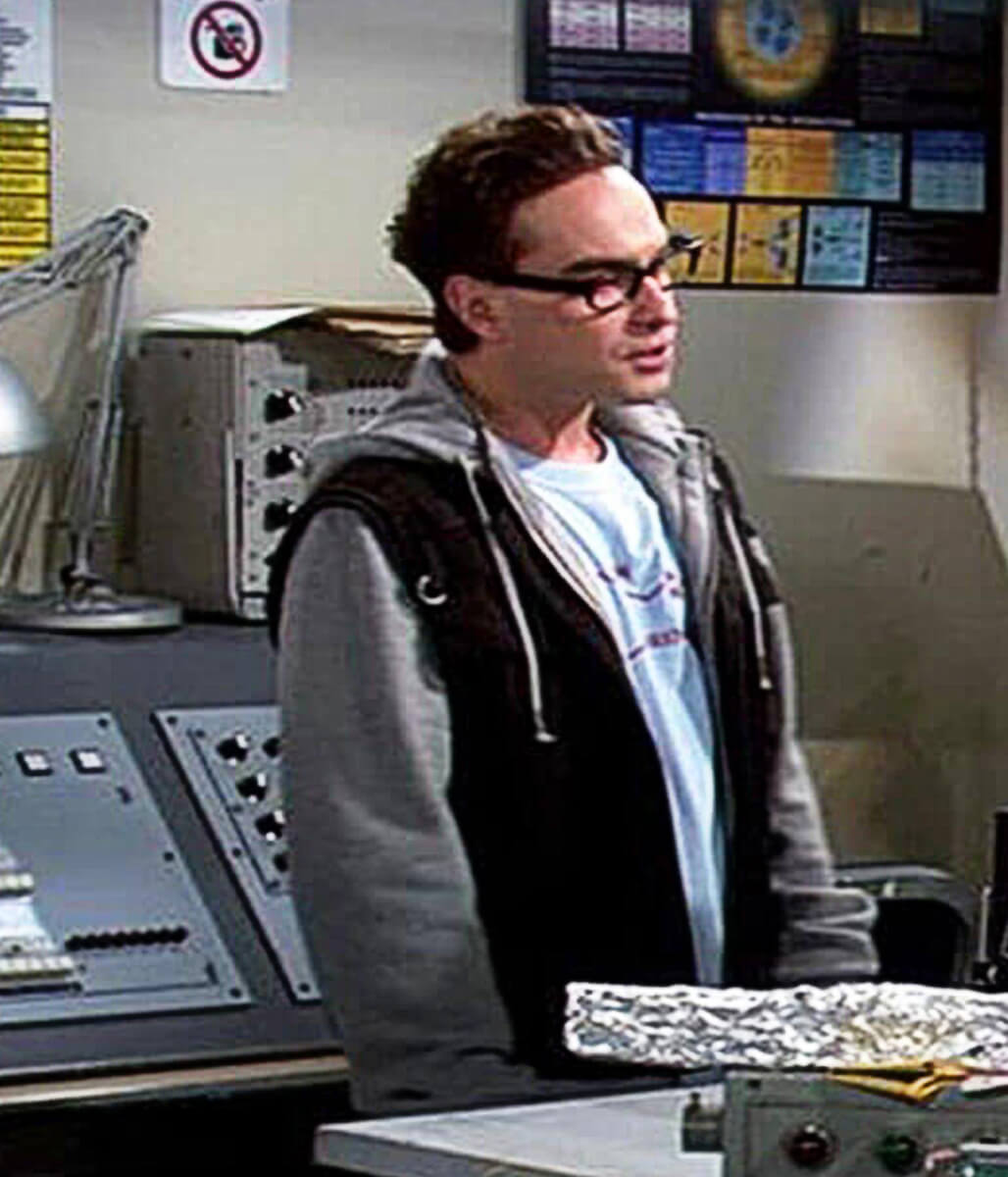 Johnny Galecki Big Bang Theory S02 Black Cotton Vest