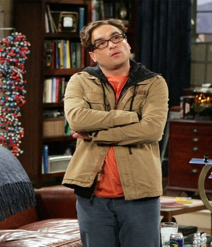 Johnny Galecki Big Bang Theory S03 Brown Cotton Jacket