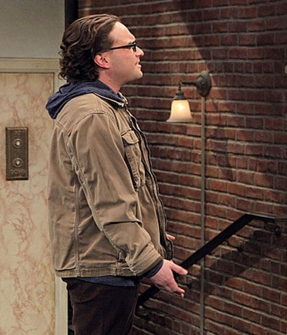 Johnny Galecki Big Bang Theory S03 Brown Cotton Jacket