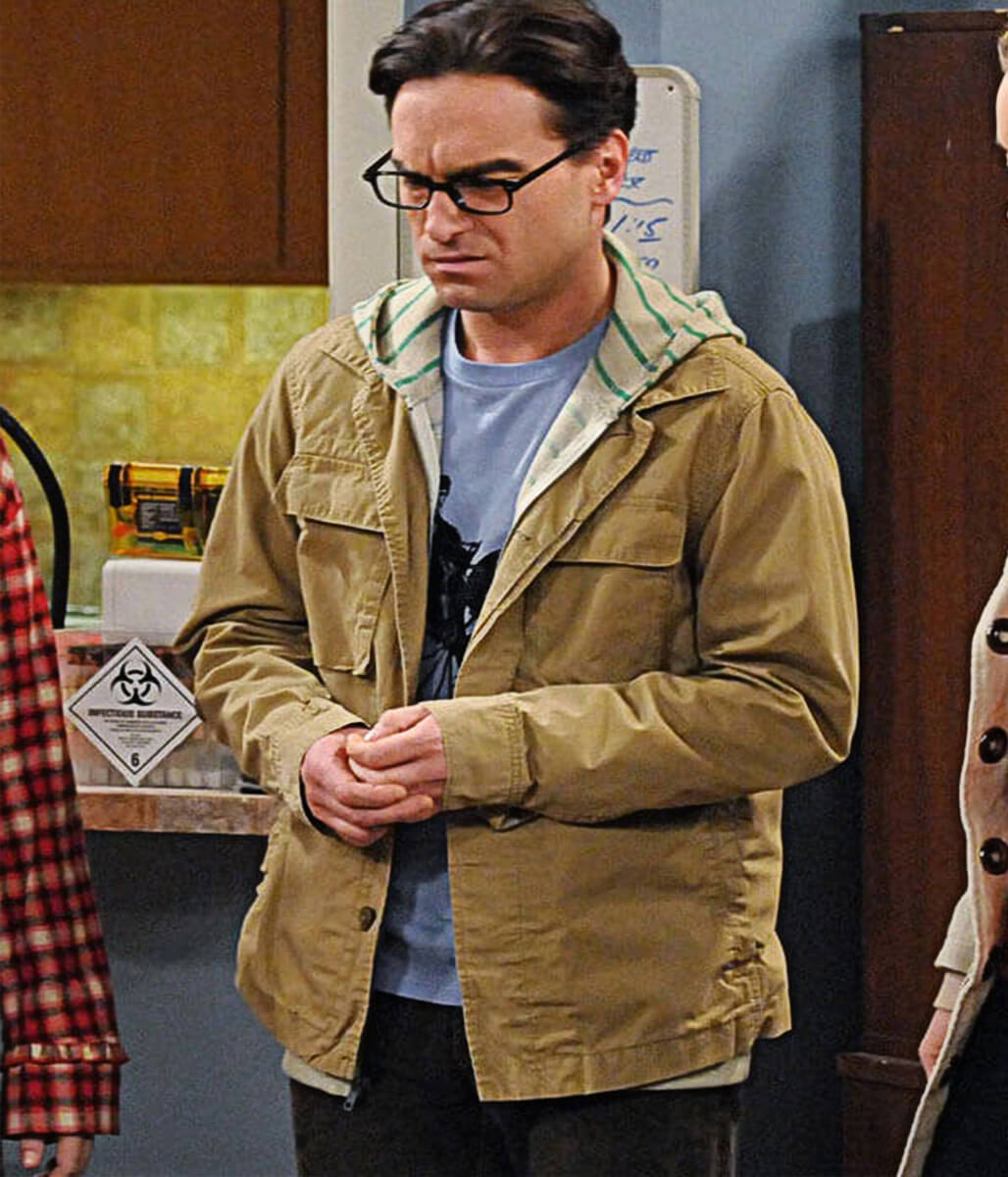 Johnny Galecki Big Bang Theory S04 Tan Cotton Jacket