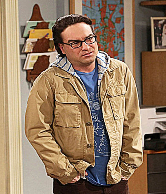 Johnny Galecki Big Bang Theory S04 Tan Cotton Jacket
