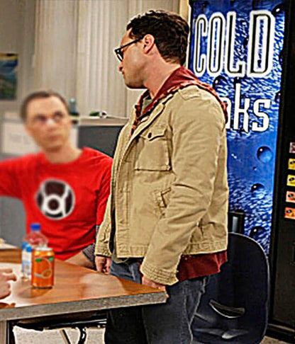 Johnny Galecki Big Bang Theory S07 Cream Cotton Jacket