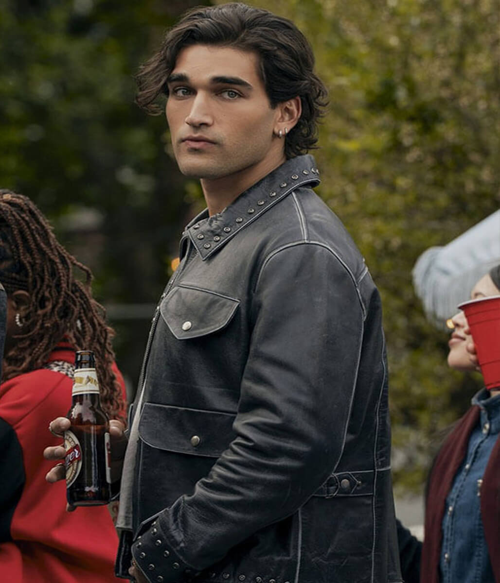 Josh Heuston Off Campus S01 Black Leather Jacket