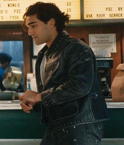 Josh Heuston Off Campus S01 Black Leather Jacket