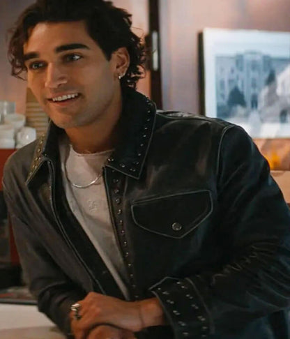 Josh Heuston Off Campus S01 Black Leather Jacket