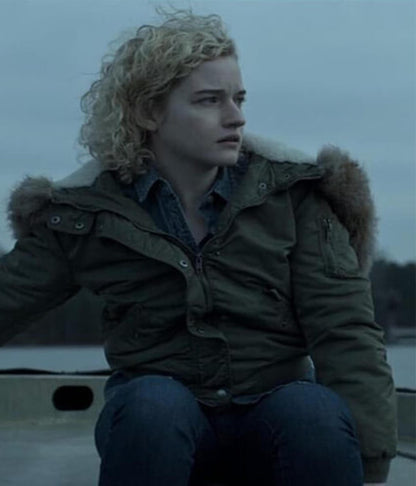 Julia Garner Ozark S02 Ruth Shearling Bomber Jacket
