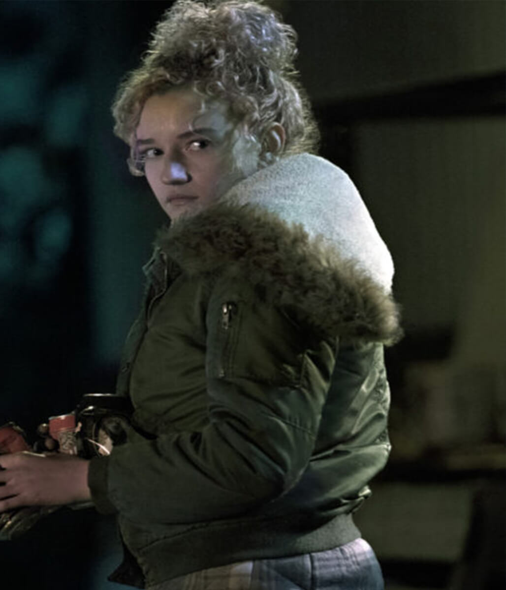 Julia Garner Ozark S02 Ruth Shearling Bomber Jacket