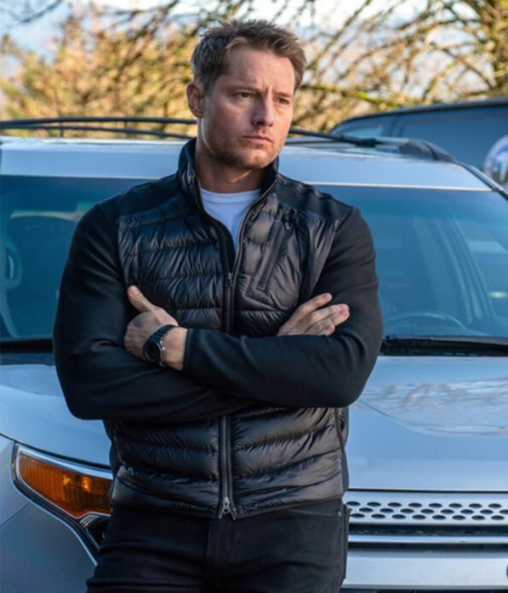 Justin Hartley Tracker S2 Black Puffer Jacket