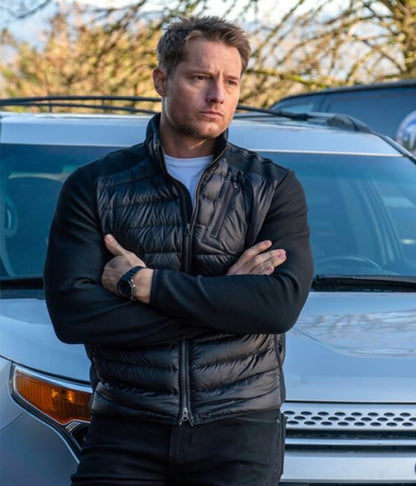 Justin Hartley Tracker S2 Black Puffer Jacket