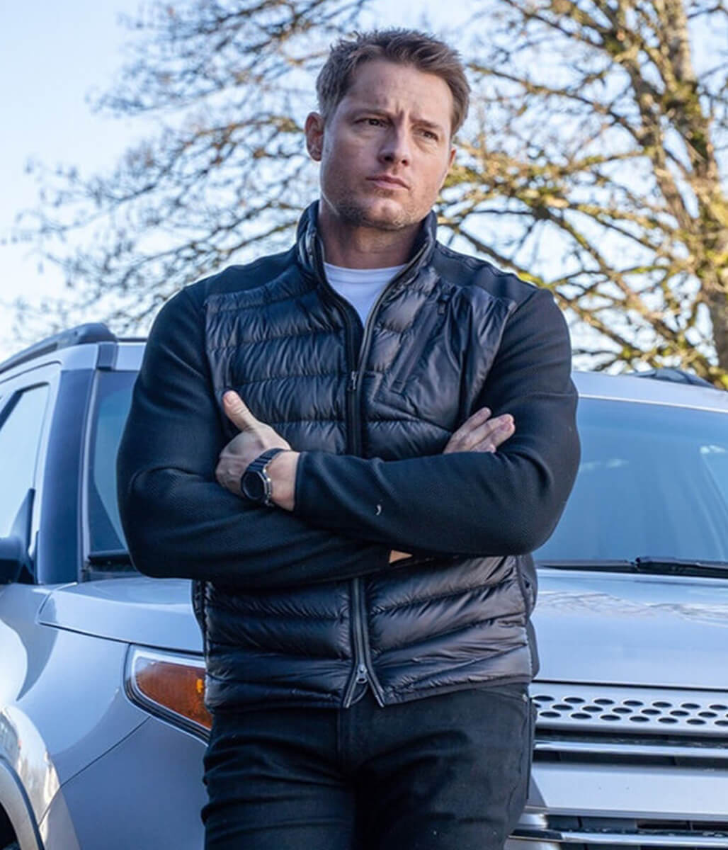 Justin Hartley Tracker S2 Black Puffer Jacket