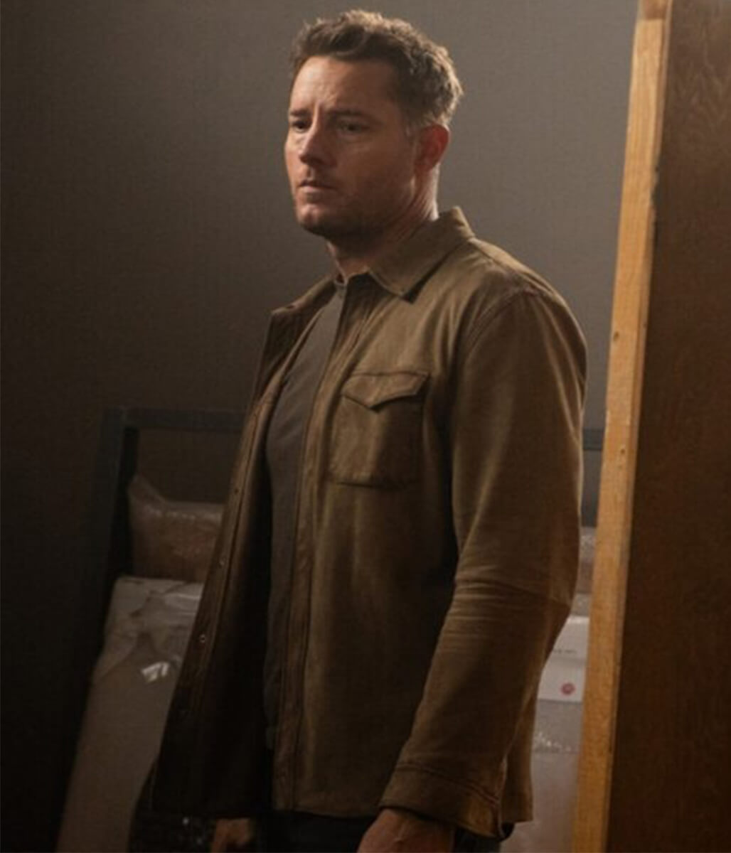 Justin Hartley Tracker S3 Brown Suede Jacket