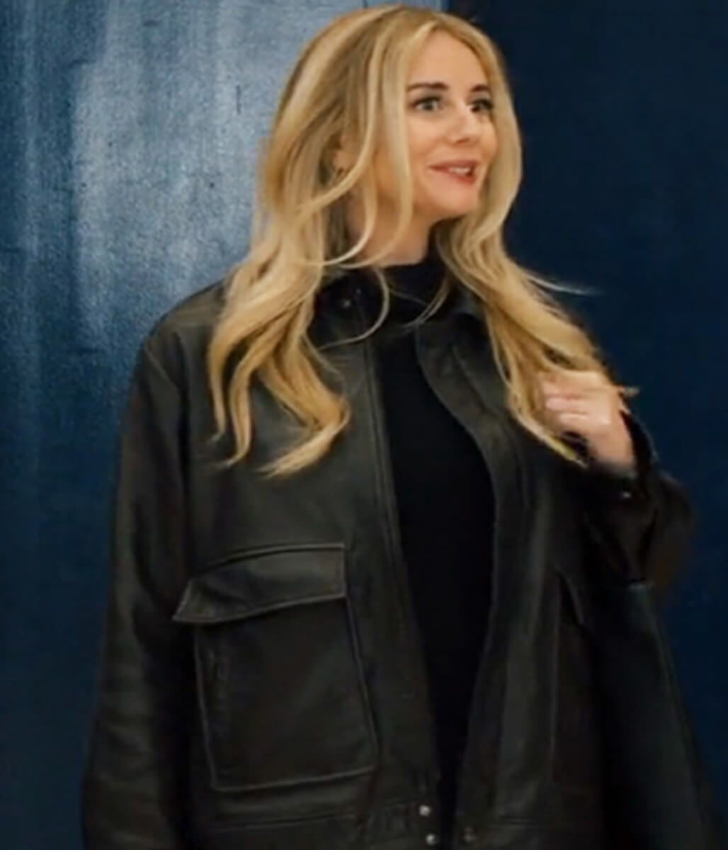 Justine Lupe Nobody Wants This Black Leather Jacket