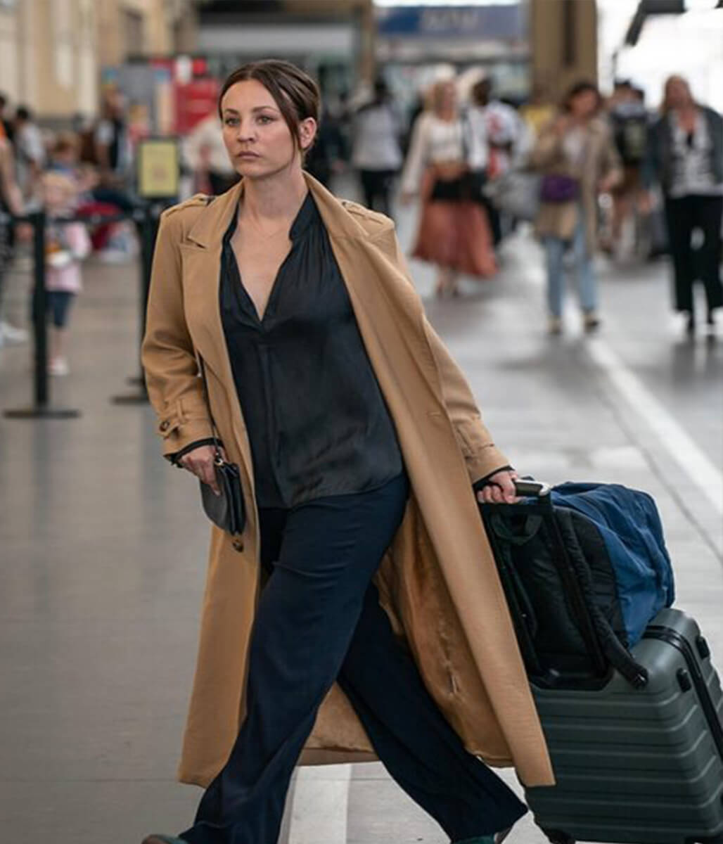 Kaley Cuoco Vanished 2026 Alice Monroe Cotton Coat