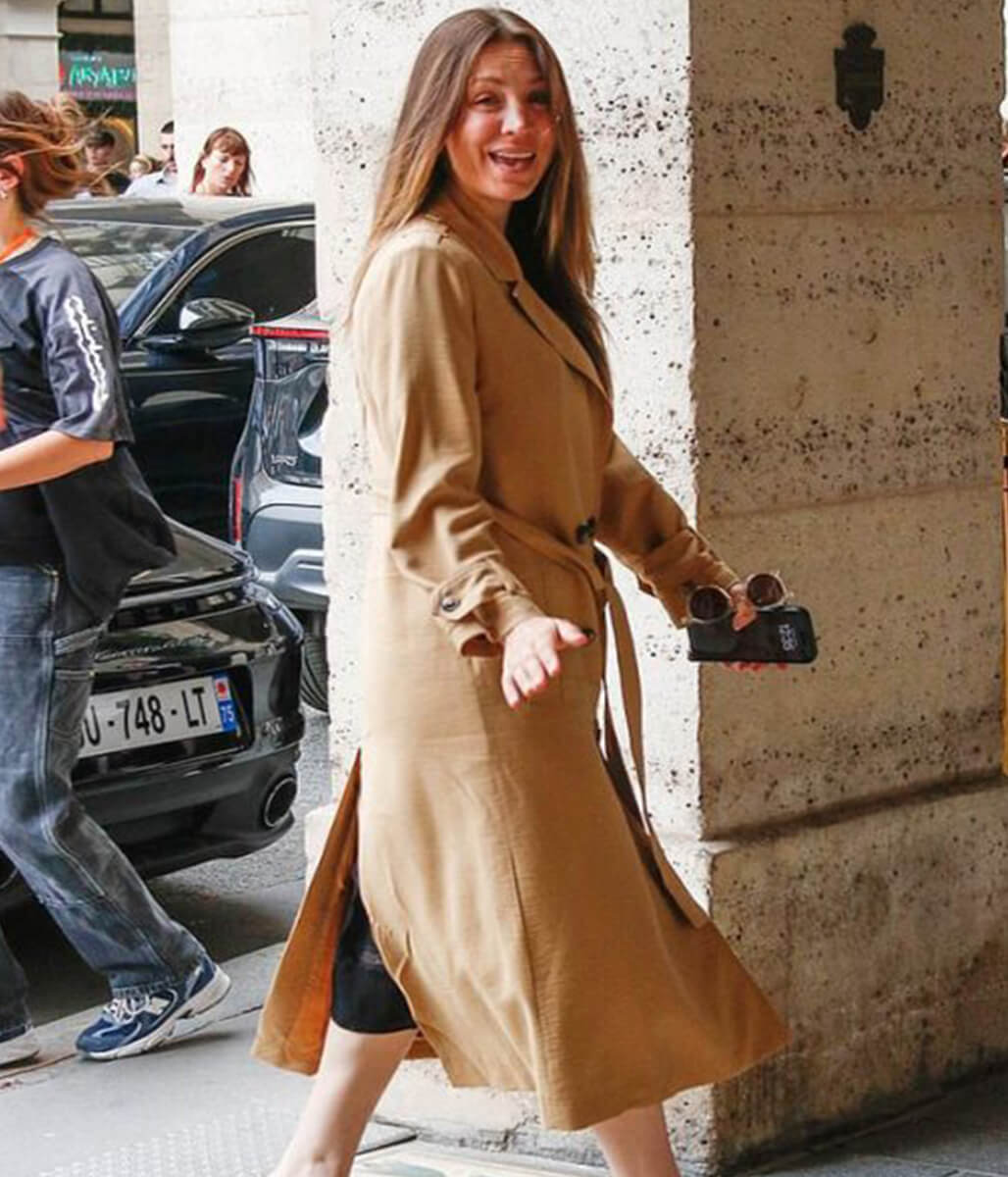 Kaley Cuoco Vanished 2026 Alice Monroe Cotton Coat