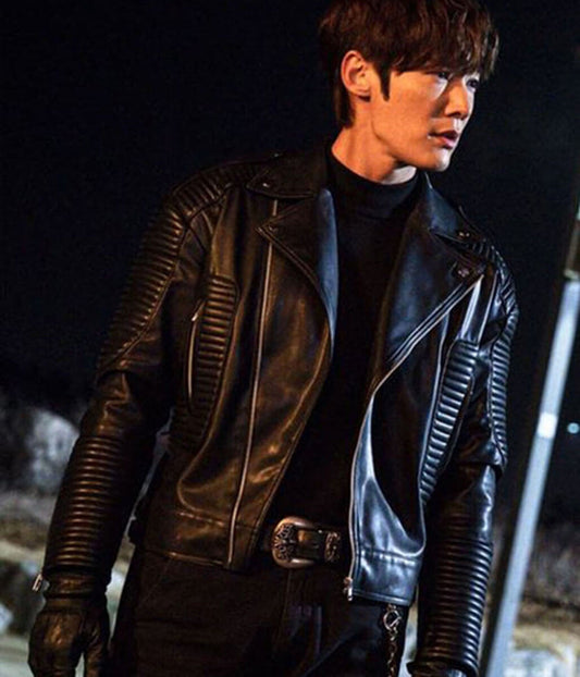 Kang Ki-Beom Rugal Black Leather Jacket