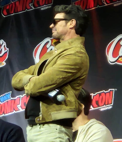 Karl Urban Mortal Kombat II Movie Event Suede Leather Jacket