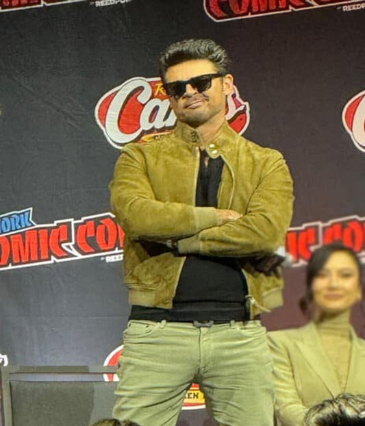Karl Urban Mortal Kombat II Movie Event Suede Leather Jacket