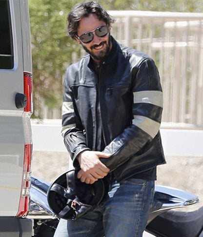 Keanu Reeves Black Leather Jacket