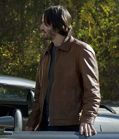  Keanu Reeves John Wick Brown Leather Jacket